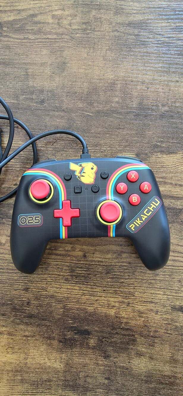 PowerA Enhanced Wired Controller for Nintendo Switch - Pokemon: Pikachu Arcade